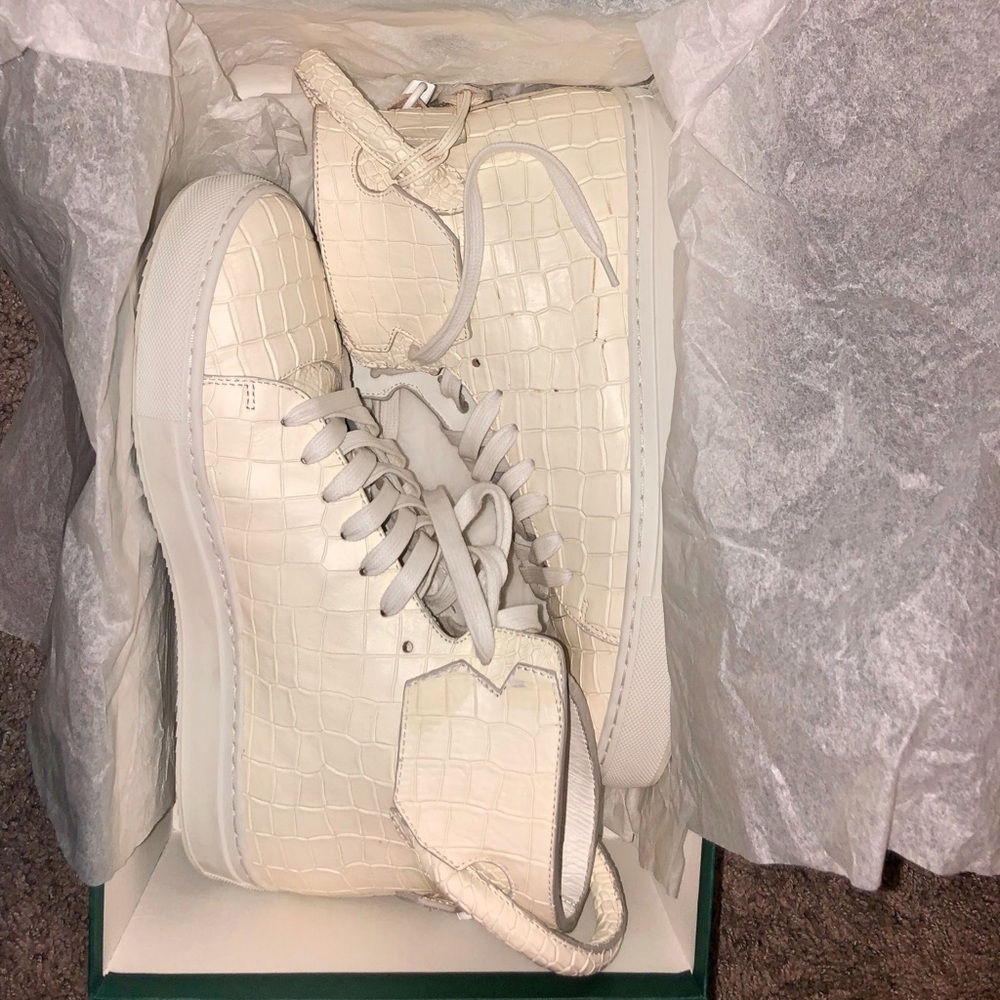 Buschemi En Noir Bone White Sneakers
